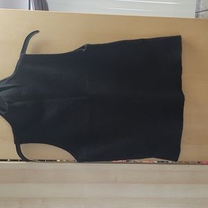 Black sleeveless top